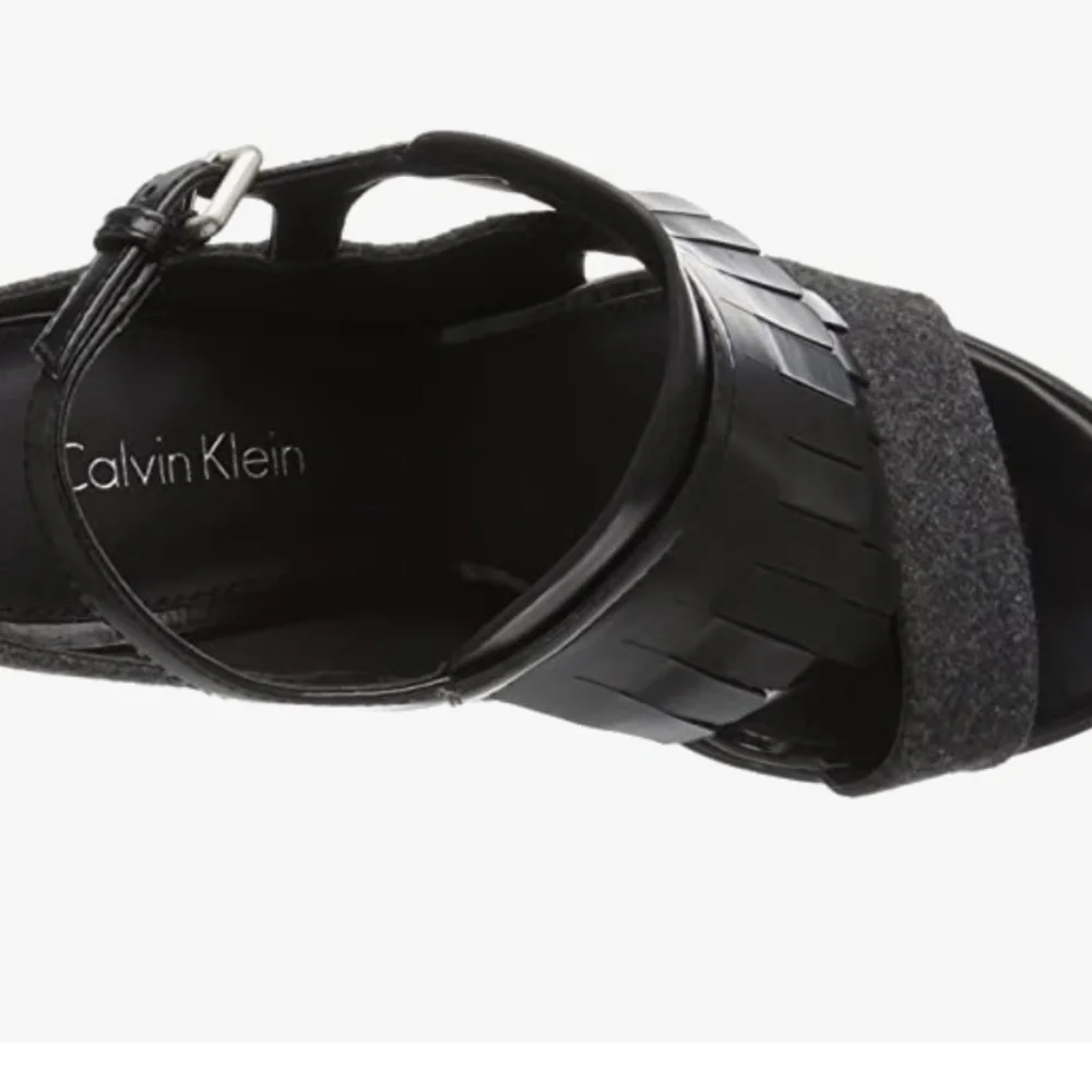 Calvin Klein Women's "Marin" Black/Gray Tuxedo Heel Size: 10M - Picture 5 of 7